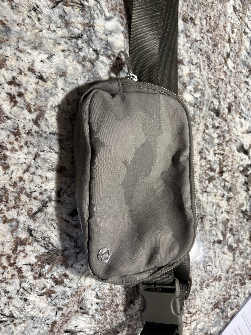 lululemon athletica Olive Green Camo Sling Belt Bag